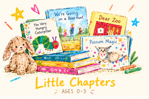 Little Chapters book parcel for ages 0–3 from Page & Parcel Co.
