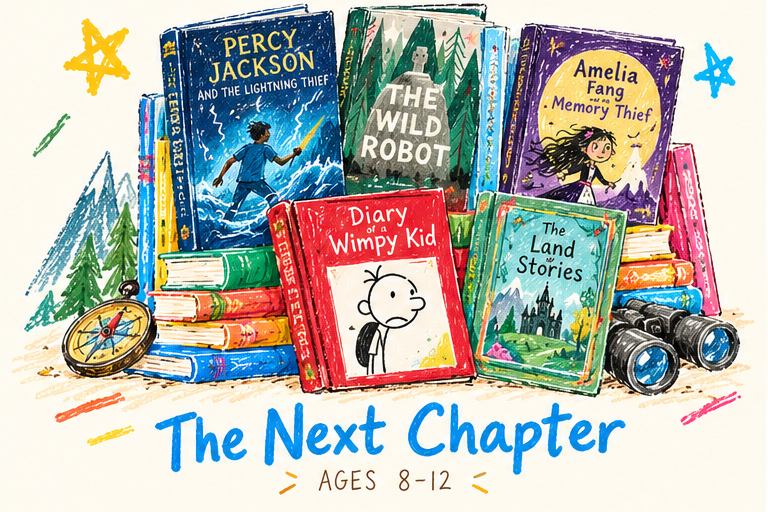 The Next Chapter book parcel for ages 9–12 from Page & Parcel Co.