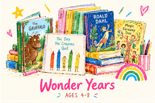 Wonder Years book parcel for ages 4–8 from Page & Parcel Co.